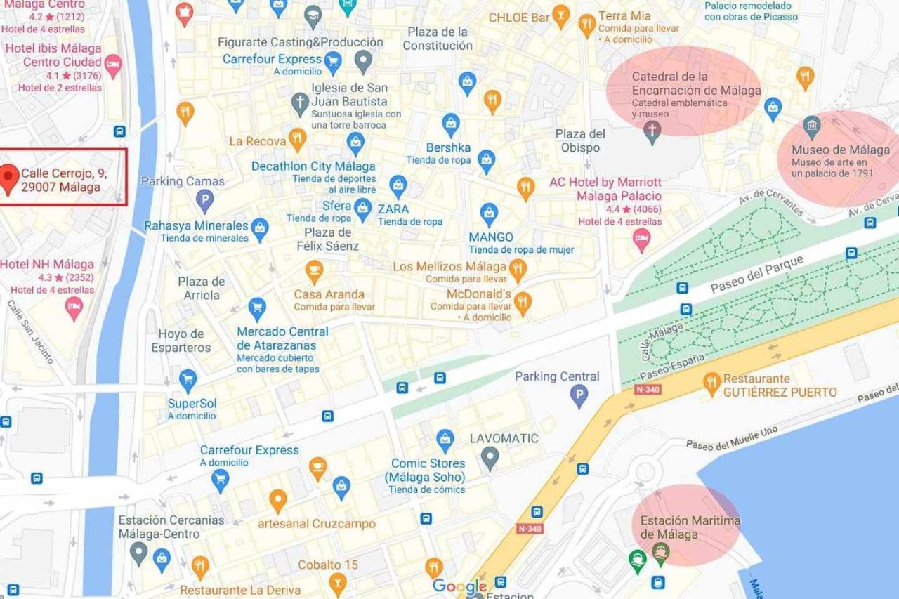 Acogedor apartamento en Málaga centro Esterno foto
