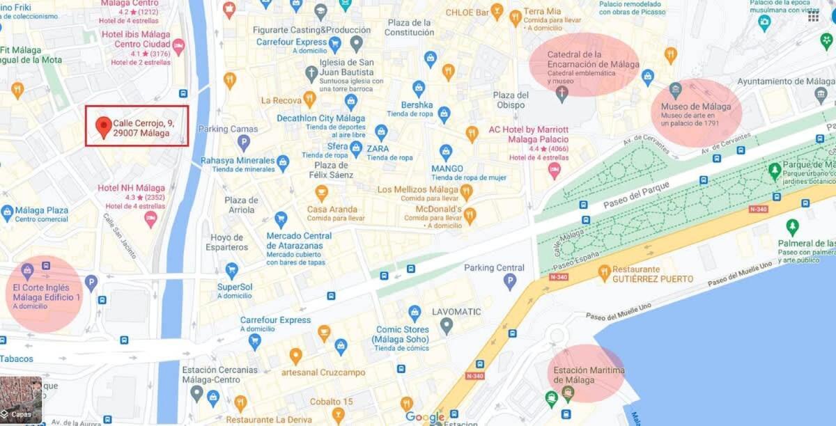 Acogedor apartamento en Málaga centro Esterno foto